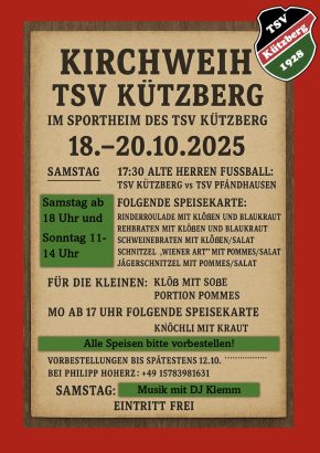 Flyer Kirchweih 2025